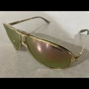 Gold Carrera Aviator Sunglasses